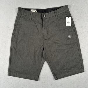 Volcom Vmonty Shorts Men’s‎ 30 Dark Gray 10” Inseam Skater Stretch Modern Fit